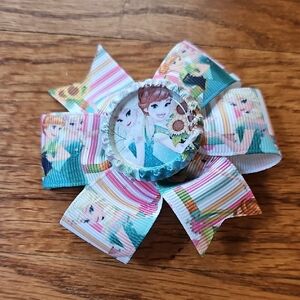 Frozen Elsa And Anna Hair Bow